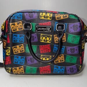 Loungefly Dia De Las Banderas Flags Papels Crossbody Bag